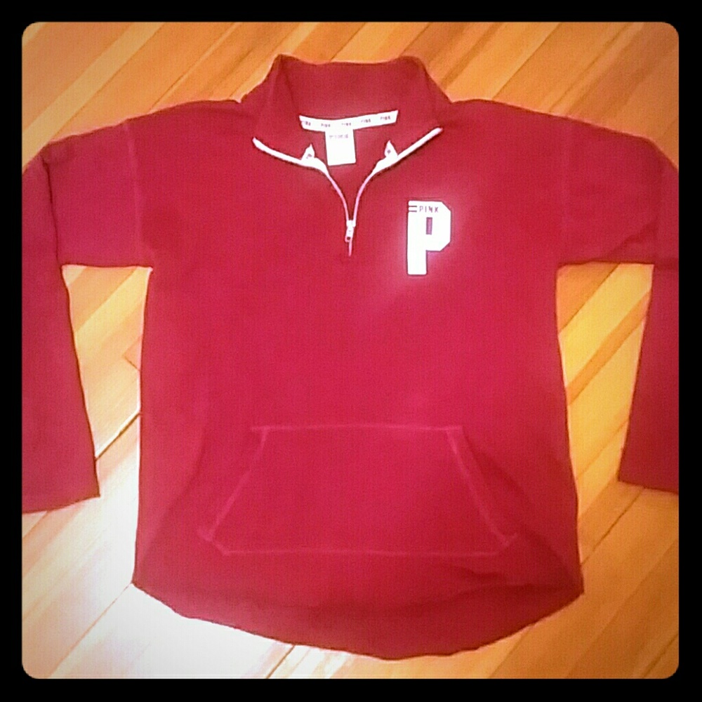 Pink by Victorias Secret half zip sweatshirt VS